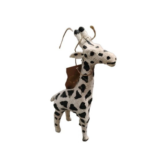 Other - Burlap Handmade Giraffe Made In India 10"